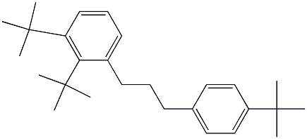 1-(2,3-Di-tert-butylphenyl)-3-(4-tert-butylphenyl)propane 结构式