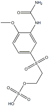 Sulfuric acid hydrogen 2-(4-methoxy-3-ureidophenylsulfonyl)ethyl ester 结构式