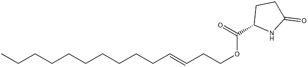 (S)-5-Oxopyrrolidine-2-carboxylic acid 3-tetradecenyl ester 结构式