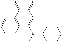 4-(Methylcyclohexylamino)naphthalene-1,2-dione 结构式