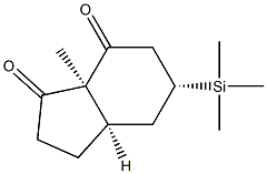 (1S,4R,6R)-1-Methyl-4-trimethylsilylbicyclo[4.3.0]nonane-2,9-dione 结构式