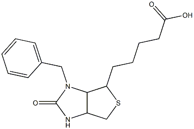 5-(3-Benzyl-2-oxohexahydro-1H-thieno[3,4-d]imidazol-4-yl)valeric acid 结构式