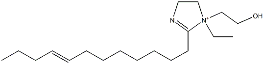 2-(8-Dodecenyl)-1-ethyl-1-(2-hydroxyethyl)-2-imidazoline-1-ium 结构式