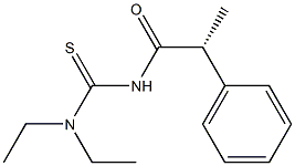 [R,(-)]-1,1-Diethyl-3-hydratropoylthiourea 结构式