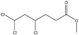 4,6,6-Trichlorohexanoic acid methyl ester 结构式