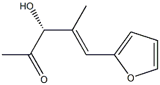 (3R,E)-3-Hydroxy-4-methyl-5-(furan-2-yl)-4-penten-2-one 结构式