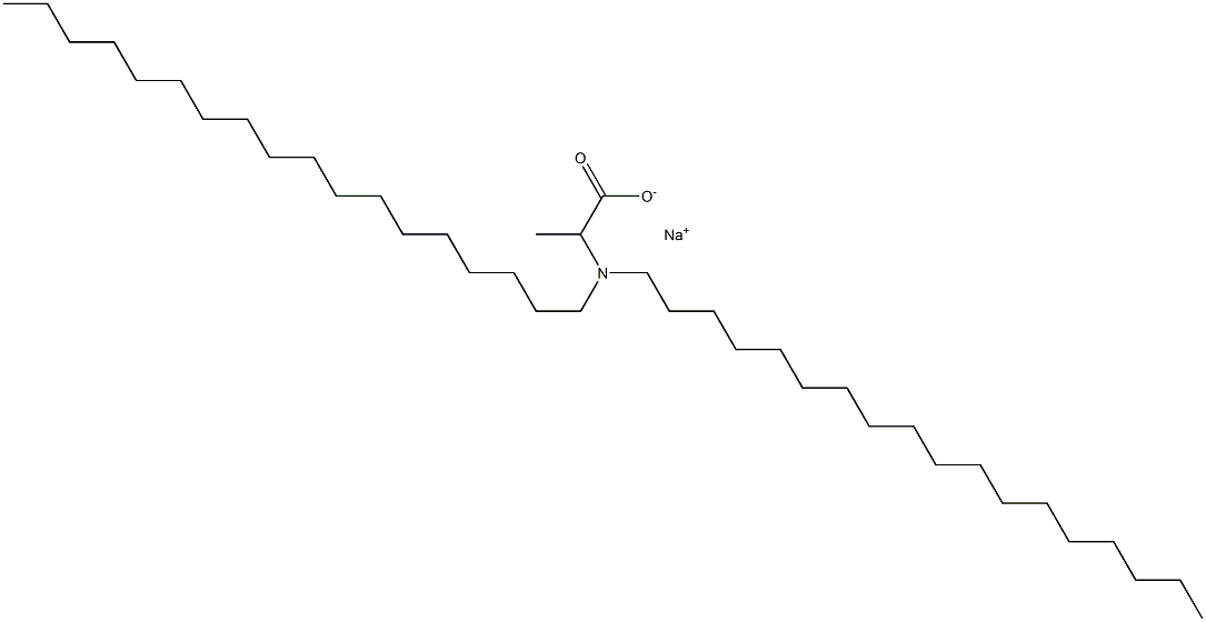 2-(Dioctadecylamino)propanoic acid sodium salt 结构式
