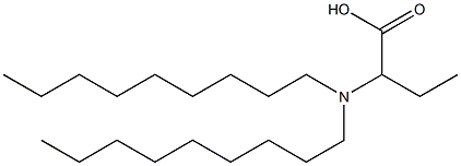 2-(Dinonylamino)butyric acid 结构式