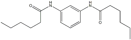 N,N'-Bis(1-oxohexyl)-m-phenylenediamine 结构式