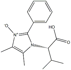 3-[(S)-1-Carboxy-2-methylpropyl]-4,5-dimethyl-2-phenyl-3H-imidazole 1-oxide 结构式