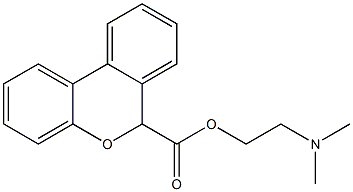 6-[[2-(Dimethylamino)ethoxy]carbonyl]-6H-dibenzo[b,d]pyran 结构式