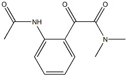 N-[2-[[(Dimethylamino)carbonyl]carbonyl]phenyl]acetamide 结构式