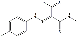 2-[2-(4-Methylphenyl)hydrazono]-1-(methylamino)butane-1,3-dione 结构式