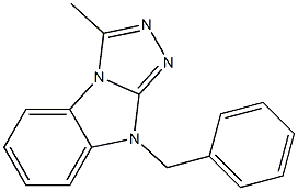 3-Methyl-9-benzyl-9H-1,2,4-triazolo[4,3-a]benzimidazole 结构式