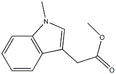 1-Methyl-1H-indole-3-acetic acid methyl ester 结构式