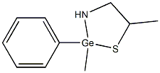 2,5-Dimethyl-2-phenyl-1,3,2-thiazagermolidine 结构式