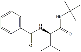 N-[(1R)-1-(tert-Butylcarbamoyl)isobutyl]benzamide 结构式