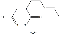 2-(3-Pentenyl)succinic acid calcium salt 结构式