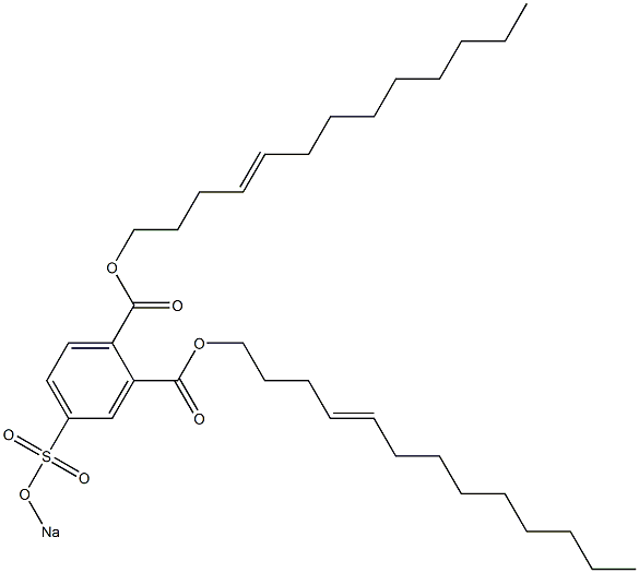 4-(Sodiosulfo)phthalic acid di(4-tridecenyl) ester 结构式