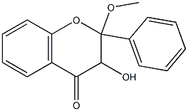 2-Methoxyflavanonol 结构式