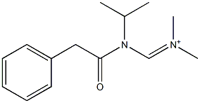 Dimethyl[[isopropyl(phenylacetyl)amino]methylene]aminium 结构式