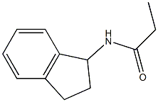 N-(Indan-1-yl)propanamide 结构式