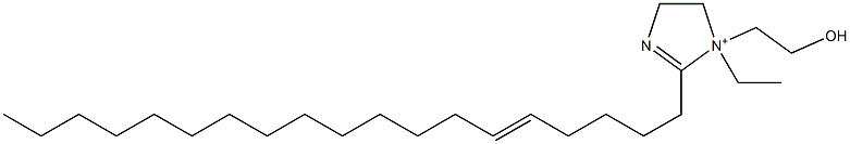 1-Ethyl-1-(2-hydroxyethyl)-2-(5-nonadecenyl)-2-imidazoline-1-ium 结构式