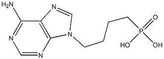 9-(4-Phosphonobutyl)-9H-purine-6-amine 结构式