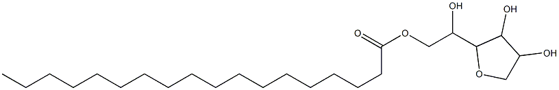 Stearic acid 2-(3,4-dihydroxytetrahydrofuran-2-yl)-2-hydroxyethyl ester 结构式