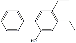 2-Phenyl-4,5-diethylphenol 结构式