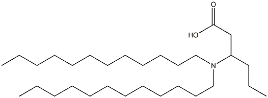 3-(Didodecylamino)hexanoic acid 结构式