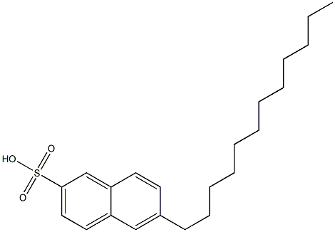 6-Dodecyl-2-naphthalenesulfonic acid 结构式