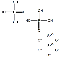 Phosphoric acid antimony(V) oxide salt 结构式