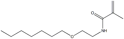 N-(2-Heptyloxyethyl)methacrylamide 结构式
