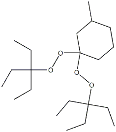 3-Methyl-1,1-bis(1,1-diethylpropylperoxy)cyclohexane 结构式