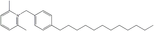 1-(4-Dodecylbenzyl)-2,6-dimethylpyridinium 结构式