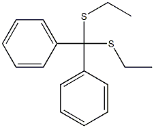 Diphenylbis(ethylthio)methane 结构式