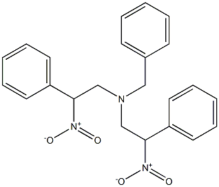 2-Phenyl-2-nitro-N-benzyl-N-(2-phenyl-2-nitroethyl)ethanamine 结构式