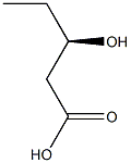 (R)-3-Hydroxypentanoic acid 结构式