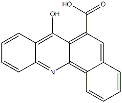 7-Hydroxybenz[c]acridine-6-carboxylic acid 结构式