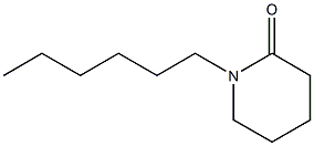 1-Hexylpiperidin-2-one 结构式
