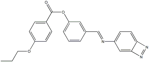 4-Propoxybenzoic acid 3-[(azobenzen-4-yl)iminomethyl]phenyl ester 结构式