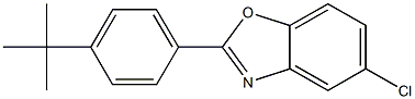 5-Chloro-2-[4-tert-butylphenyl]benzoxazole 结构式