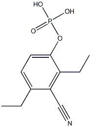 Phosphoric acid diethyl(3-cyanophenyl) ester 结构式