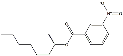 (+)-m-Nitrobenzoic acid (S)-1-methylheptyl ester 结构式