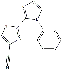 1'-Phenyl-2,2'-bi-1H-imidazole-4-carbonitrile 结构式