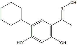 4-Cyclohexyl-6-[1-(hydroxyimino)ethyl]resorcinol 结构式