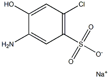 3-Amino-6-chloro-4-hydroxybenzenesulfonic acid sodium salt 结构式