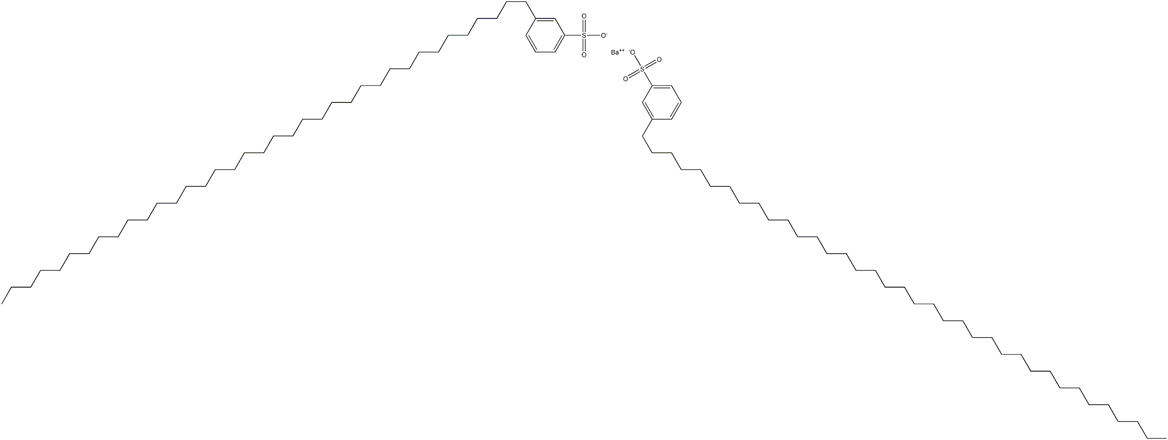 Bis[3-(heptatriacontan-1-yl)benzenesulfonic acid]barium salt 结构式