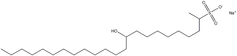 10-Hydroxytricosane-2-sulfonic acid sodium salt 结构式